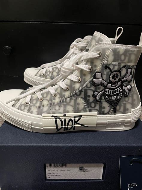 dior x shawn stussy|dior and shawn high top bee.